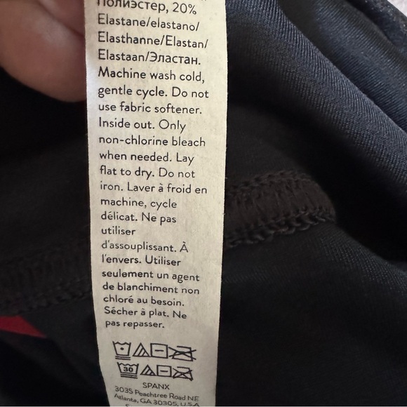 NWT Spanx Black Faux Leather High-Waisted Leggings size Large - Picture 11 of 11